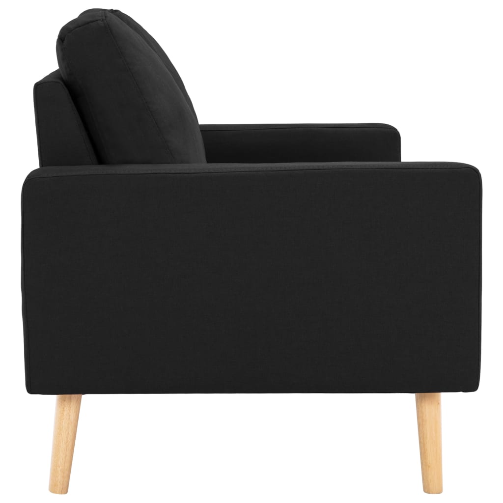 Bankset Esmee - 2 zits - met fauteuil - zwart