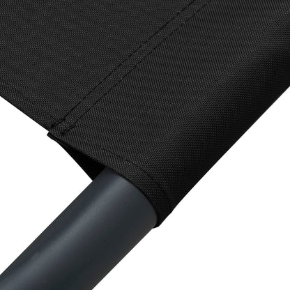 Ligbed Eline - 200 x 173 x 45 cm - zwart