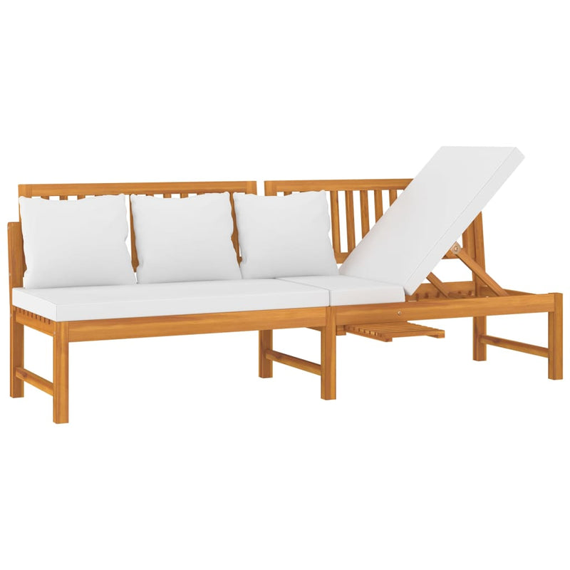 Ligbed Zwaantje - 200x60x75 cm - met kussens - bruin – extra afbeelding