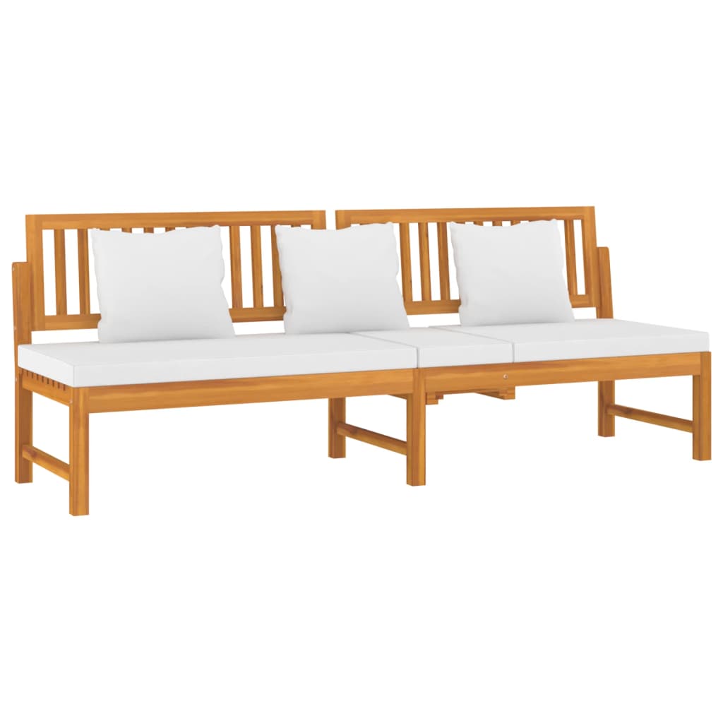 Ligbed Zwaantje - 200x60x75 cm - met kussens - bruin