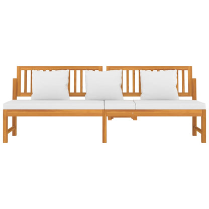 Ligbed Zwaantje - 200x60x75 cm - met kussens - bruin