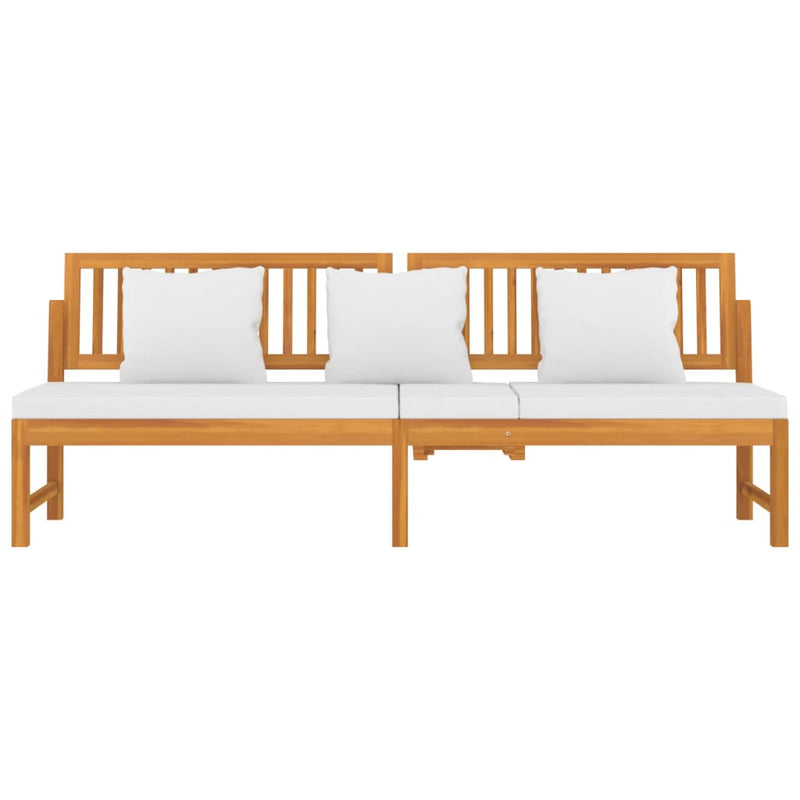 Ligbed Zwaantje - 200x60x75 cm - met kussens - bruin