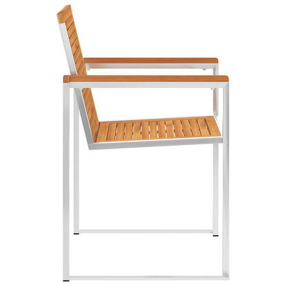 Tuinstoel Ida - 2 stuks - met kussens - antraciet