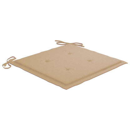 Tuinstoel Ida - 2 stuks - met kussens - beige