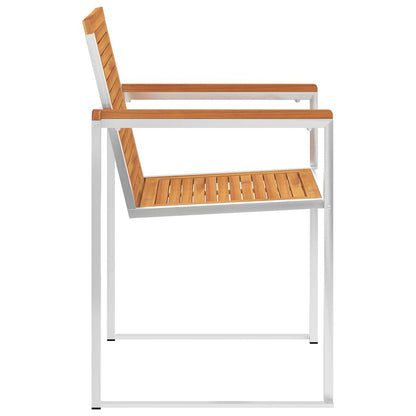 Tuinstoel Ida - 2 stuks - met kussens - taupe
