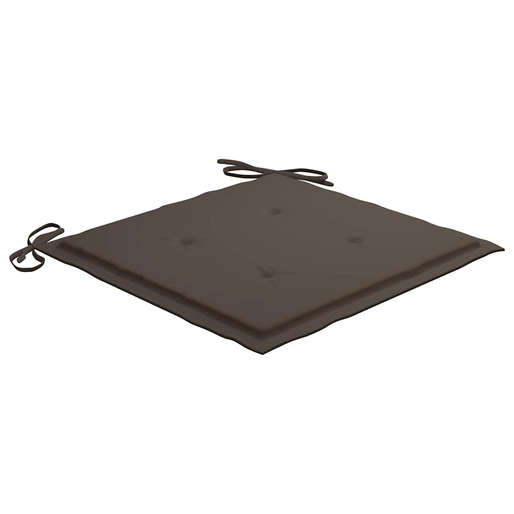 Tuinstoel Ida - 2 stuks - met kussens - taupe
