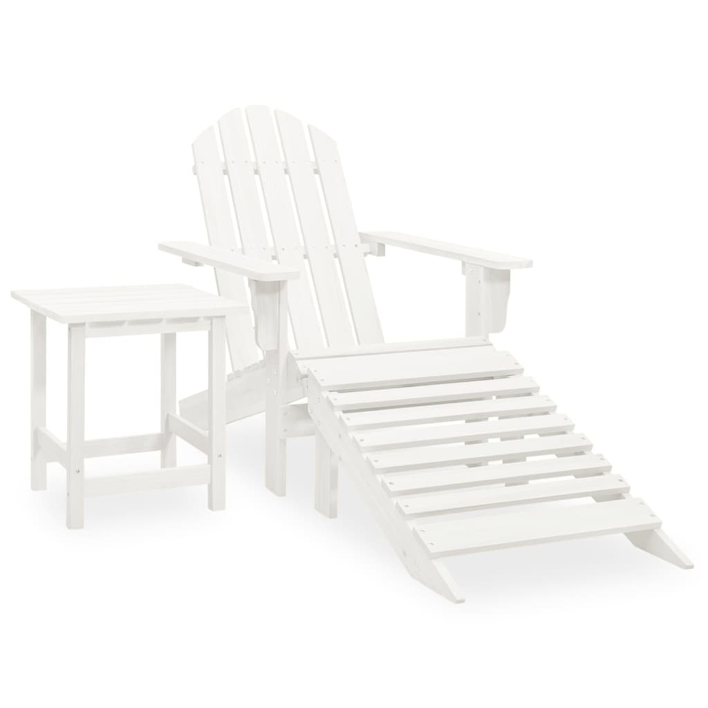 Tuinstoel Aaldert - met tafel - wit