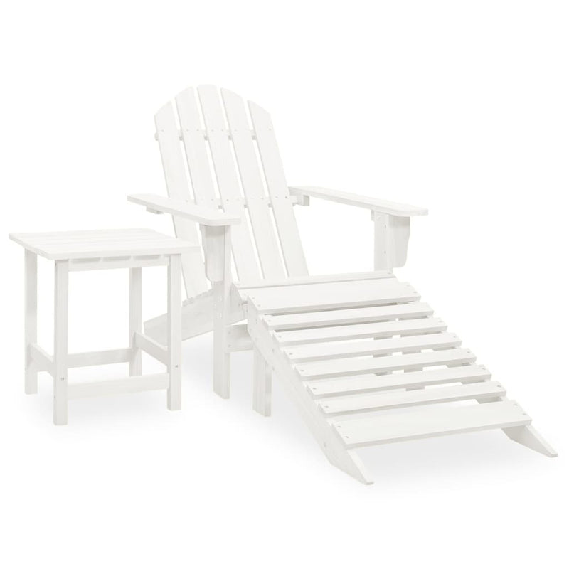 Tuinstoel Aaldert - met tafel - wit – extra afbeelding