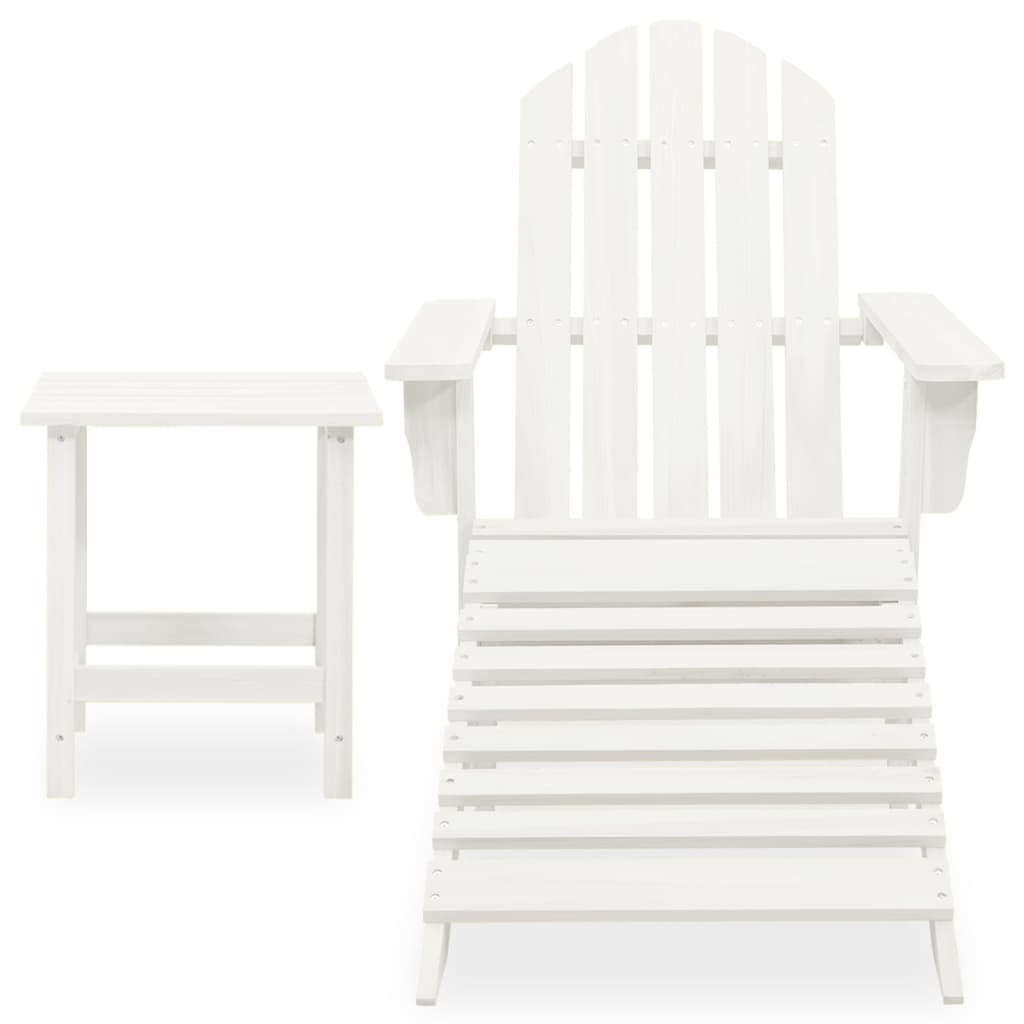 Tuinstoel Aaldert - met tafel - wit