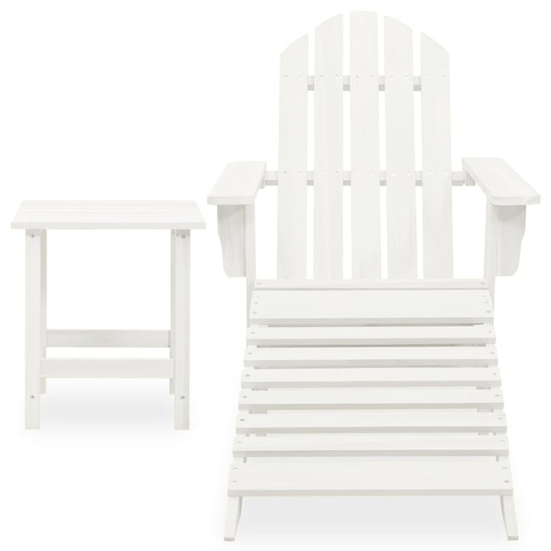 Tuinstoel Aaldert - met tafel - wit
