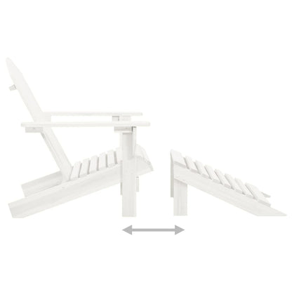 Tuinstoel Aaldert - met tafel - wit