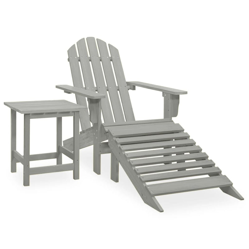 Tuinstoel Aaldert - met tafel - grijs – extra afbeelding