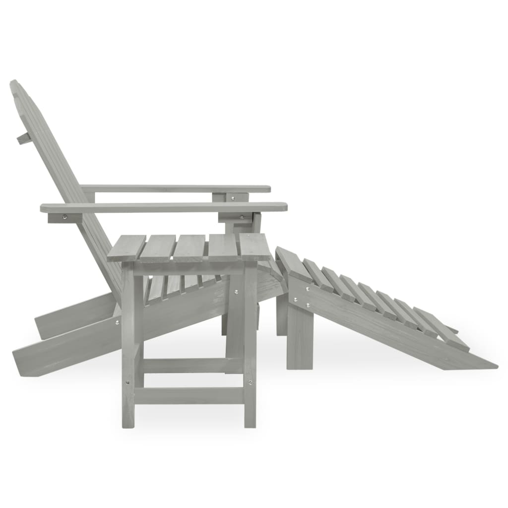 Tuinstoel Aaldert - met tafel - grijs