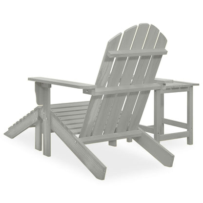 Tuinstoel Aaldert - met tafel - grijs