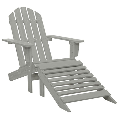 Tuinstoel Aaldert - met tafel - grijs