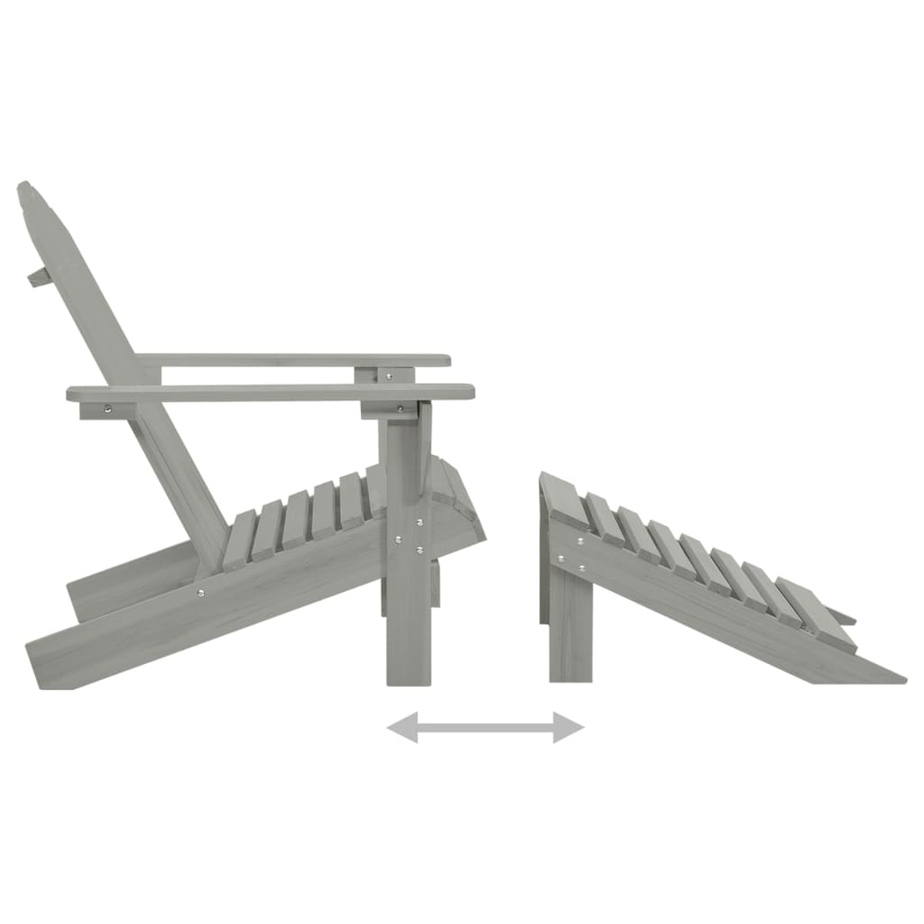 Tuinstoel Aaldert - met tafel - grijs