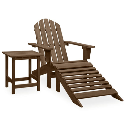 Tuinstoel Aaldert - met tafel - bruin
