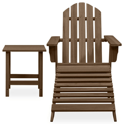 Tuinstoel Aaldert - met tafel - bruin