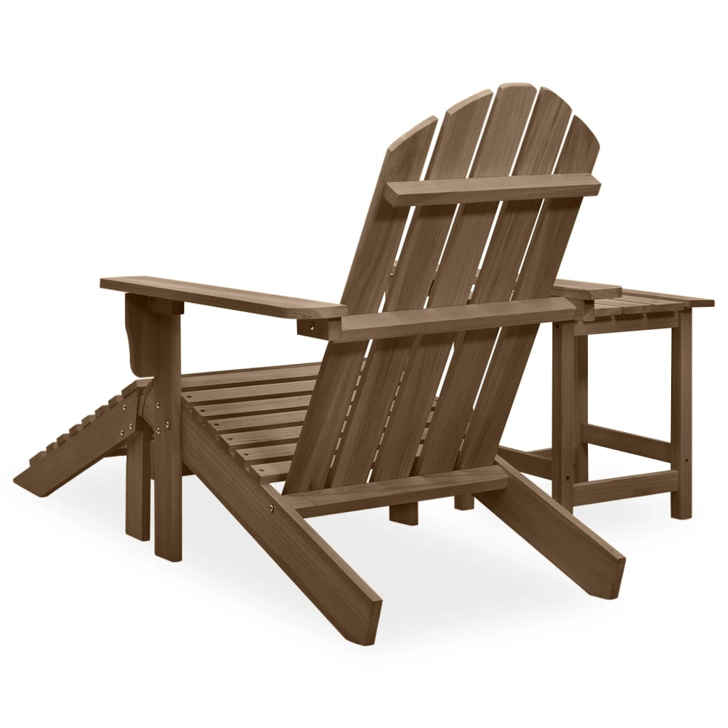 Tuinstoel Aaldert - met tafel - bruin