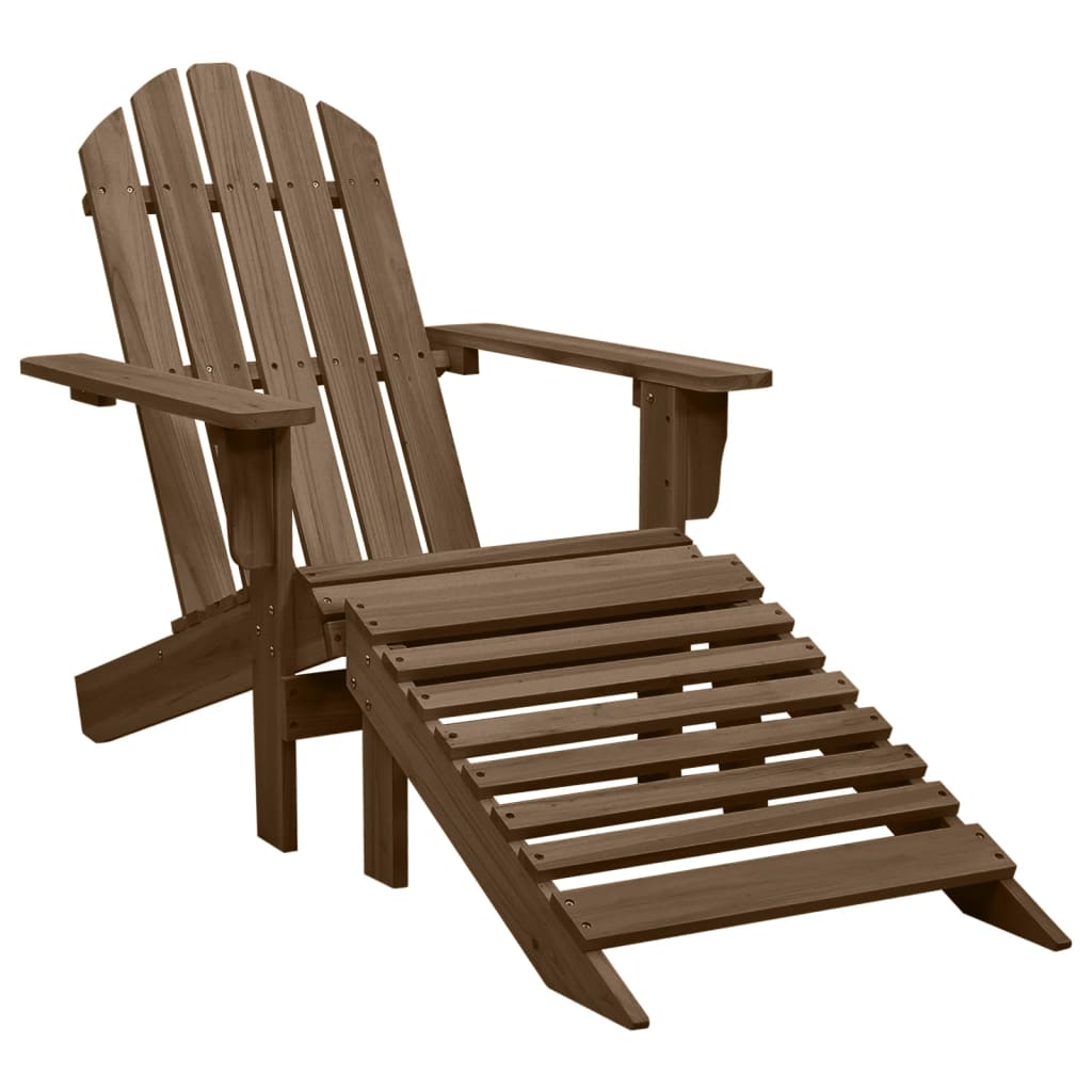 Tuinstoel Aaldert - met tafel - bruin
