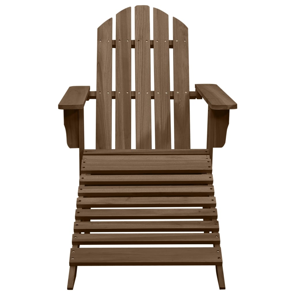 Tuinstoel Aaldert - met tafel - bruin