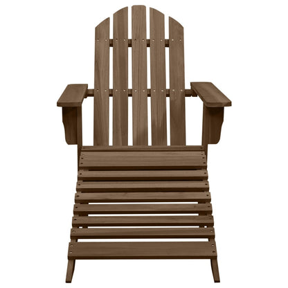 Tuinstoel Aaldert - met tafel - bruin