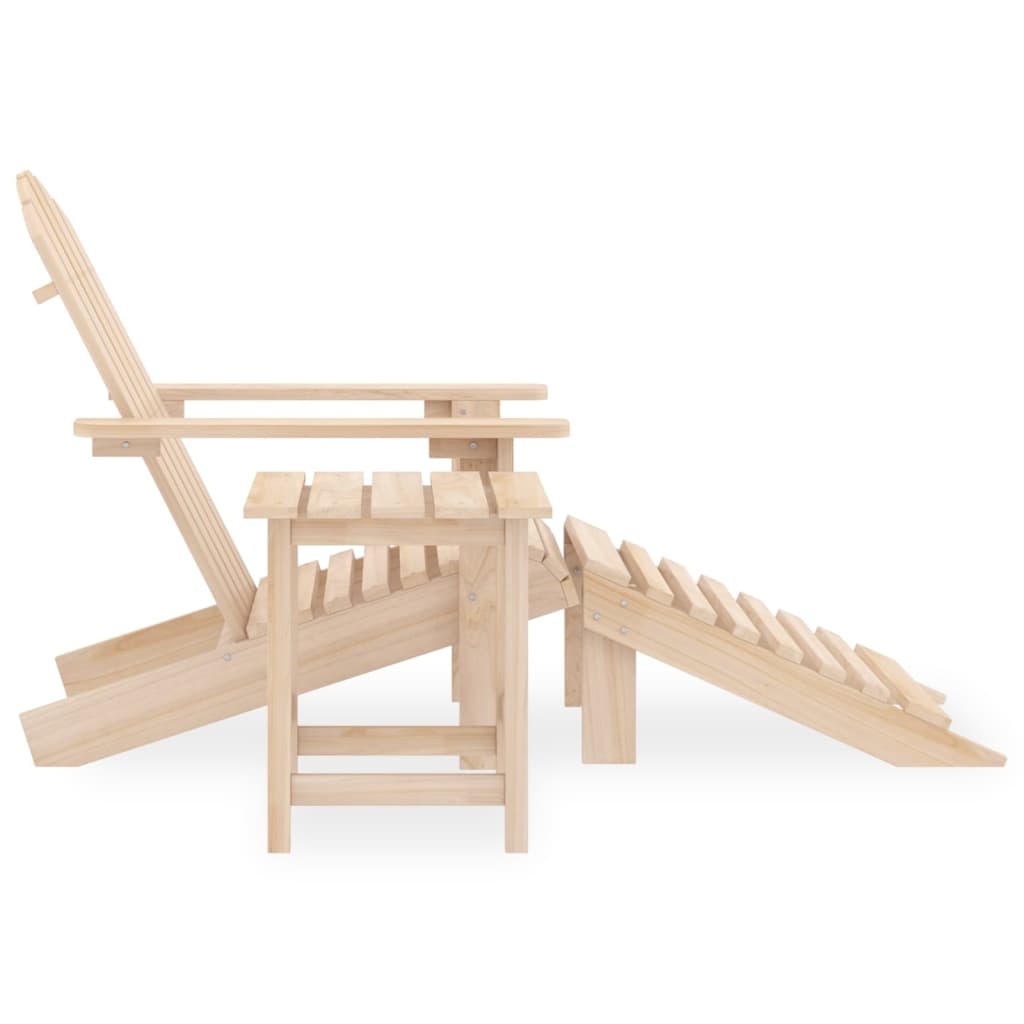 Tuinstoel Aaldert - met tafel - naturel