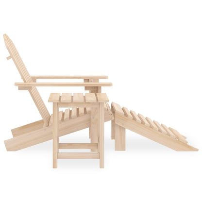 Tuinstoel Aaldert - met tafel - naturel
