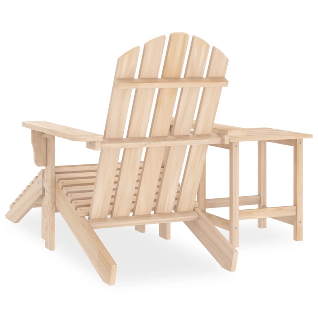 Tuinstoel Aaldert - met tafel - naturel
