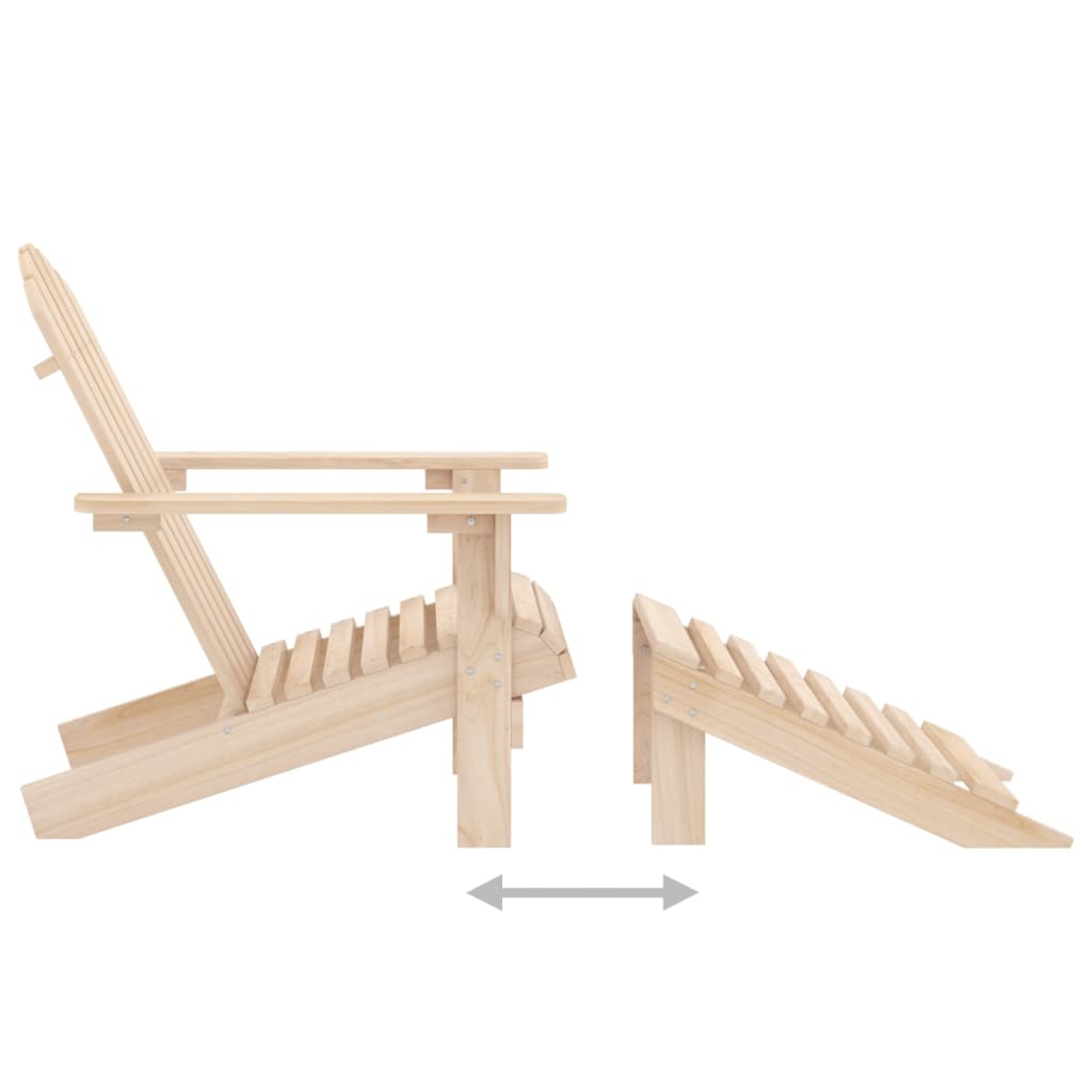 Tuinstoel Aaldert - met tafel - naturel