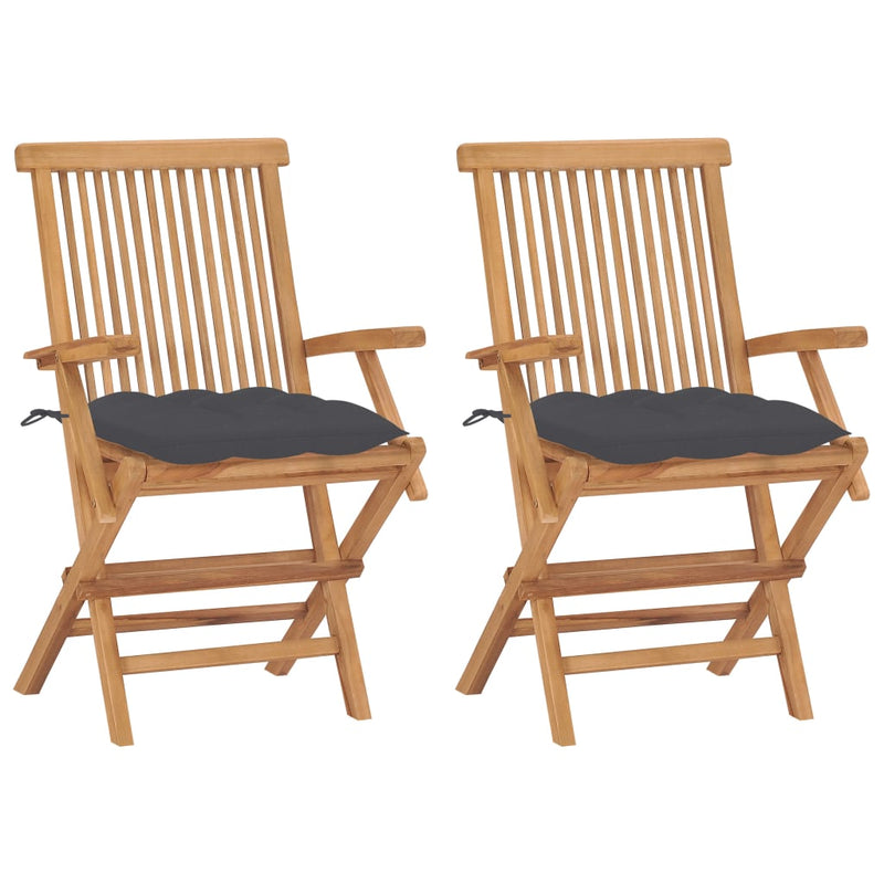 Tuinstoel Elineke - 2 stuks - met kussens - antraciet – extra afbeelding
