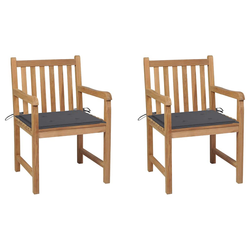 Tuinstoel Hanneke - 2 stuks -met kussens - antraciet – extra afbeelding