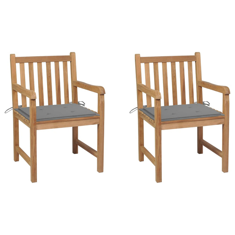 Tuinstoel Hanneke - 2 stuks -met kussens - grijs – extra afbeelding