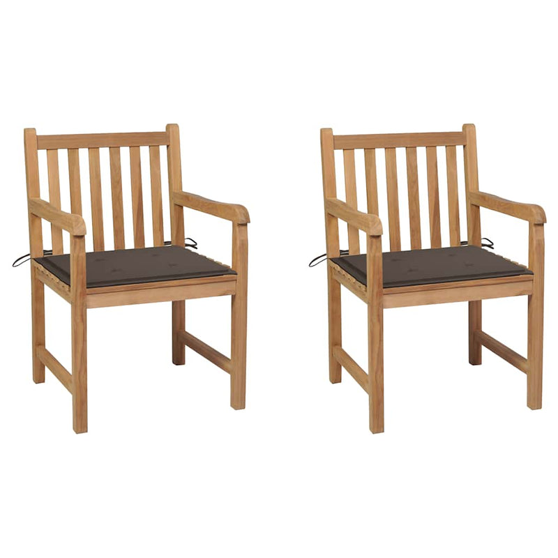 Tuinstoel Hanneke - 2 stuks -met kussens - taupe – extra afbeelding