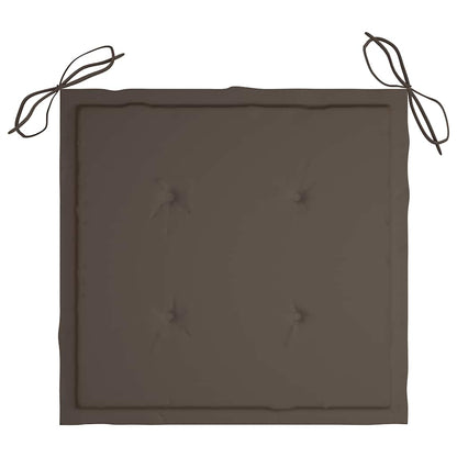 Tuinstoel Hanneke - 2 stuks -met kussens - taupe