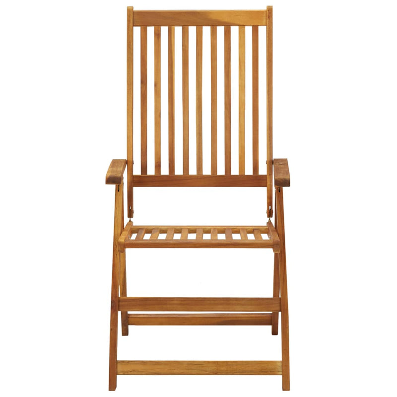 Tuinstoel Jildou - 2 stuks - verstelbaar - met kussens - beige