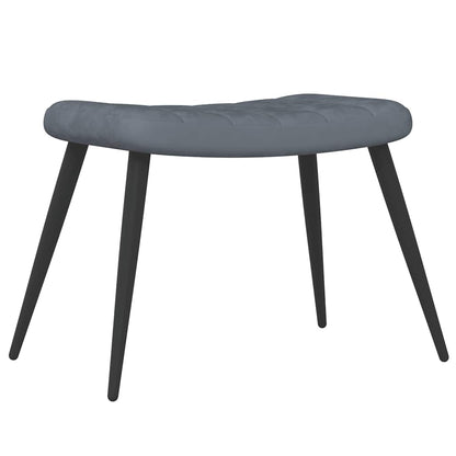 Faauteuil Floor - fluweel - met voetenbank