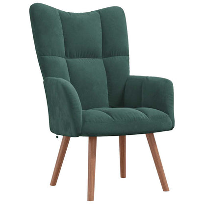 Fauteuil Freek - fluweel - donkergoen