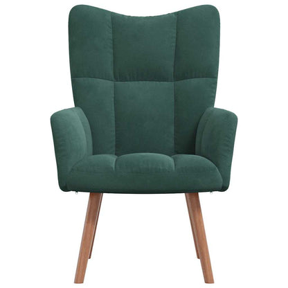 Fauteuil Freek - fluweel - donkergoen