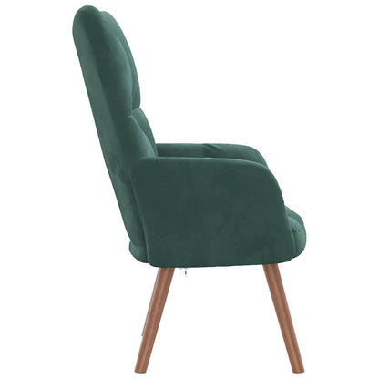 Fauteuil Freek - fluweel - donkergoen