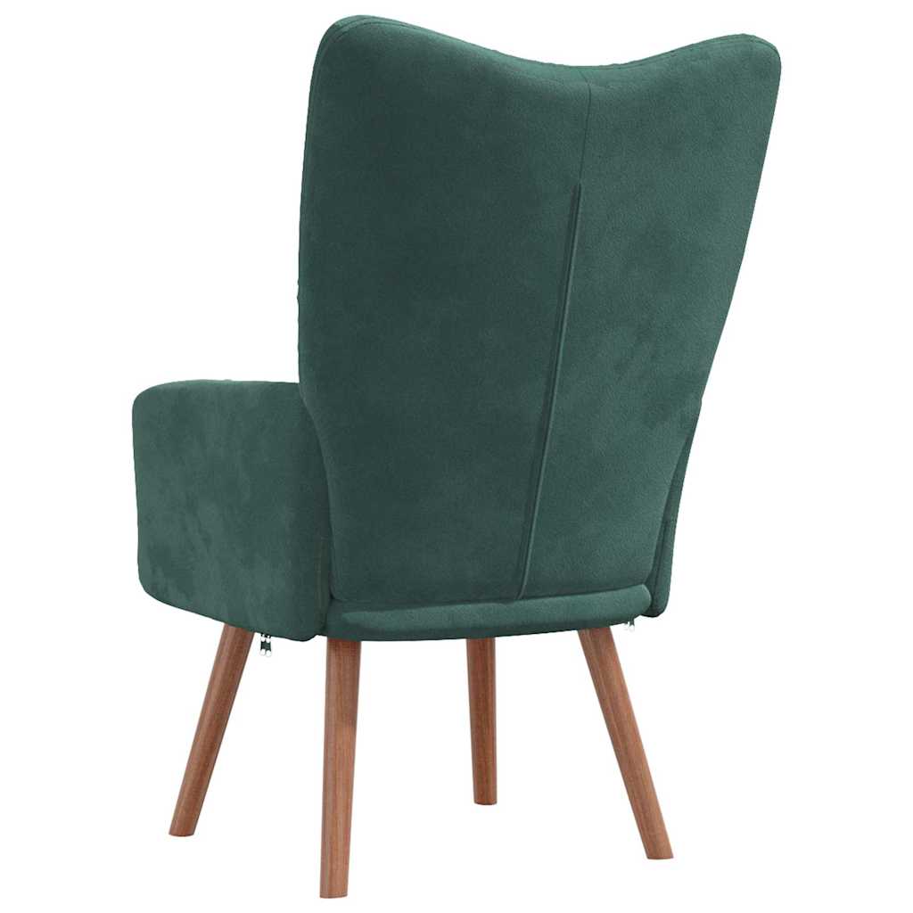 Fauteuil Freek - fluweel - donkergoen