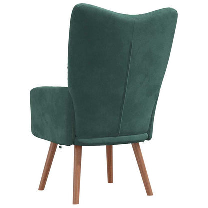 Fauteuil Freek - fluweel - donkergoen