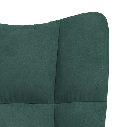 Fauteuil Freek - fluweel - donkergoen