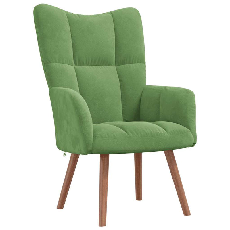 Fauteuil Freek - fluweel - lichtgroen – extra afbeelding