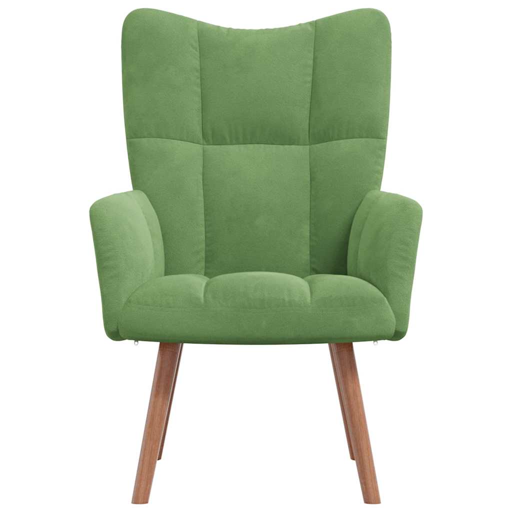 Fauteuil Freek - fluweel - lichtgroen