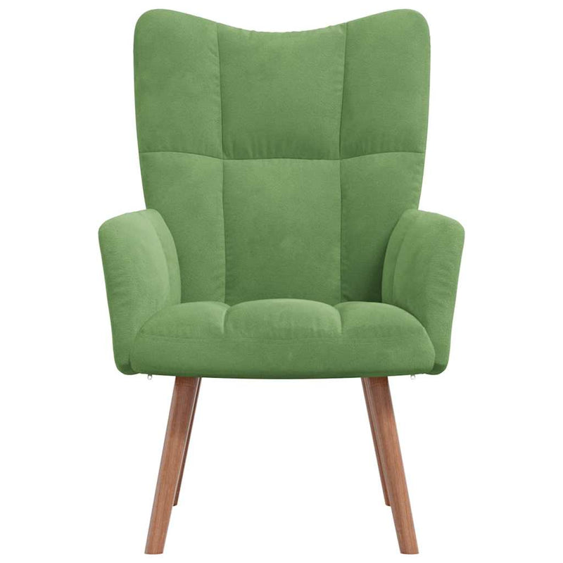 Fauteuil Freek - fluweel - lichtgroen