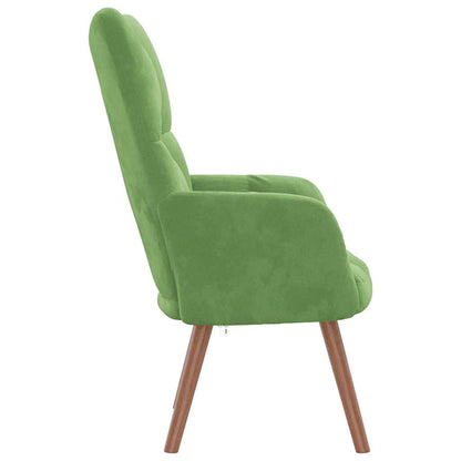 Fauteuil Freek - fluweel - lichtgroen