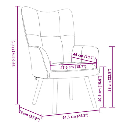 Fauteuil Freek - fluweel - wijnrood