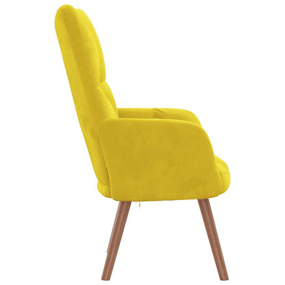 Fauteuil Freek - fluweel - mosterdgeel
