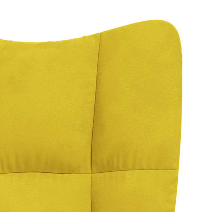 Fauteuil Freek - fluweel - mosterdgeel